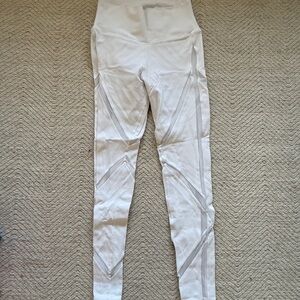 ALO White High-Waisted Leggings